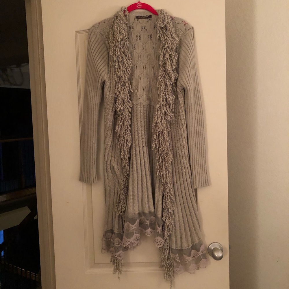 John Fashion Vintage Wool Cardigan - L